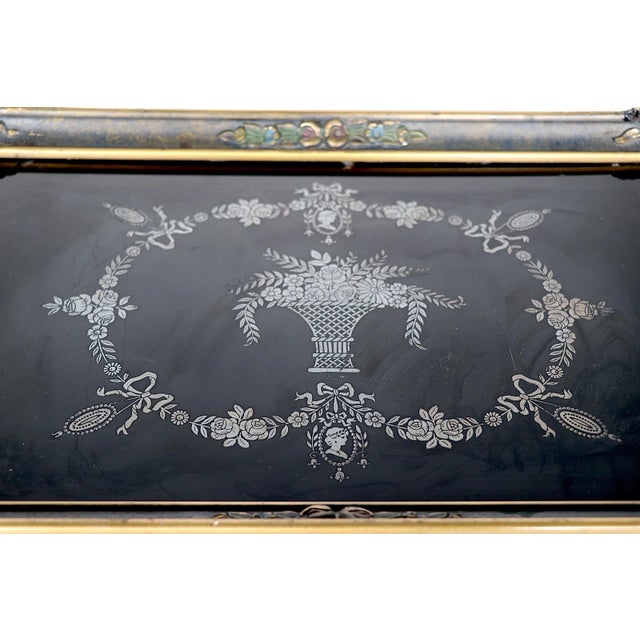 Art Deco Serving Tray With Sterling Overlay C 1920/1930's For Sale In New York - Image 6 of 11