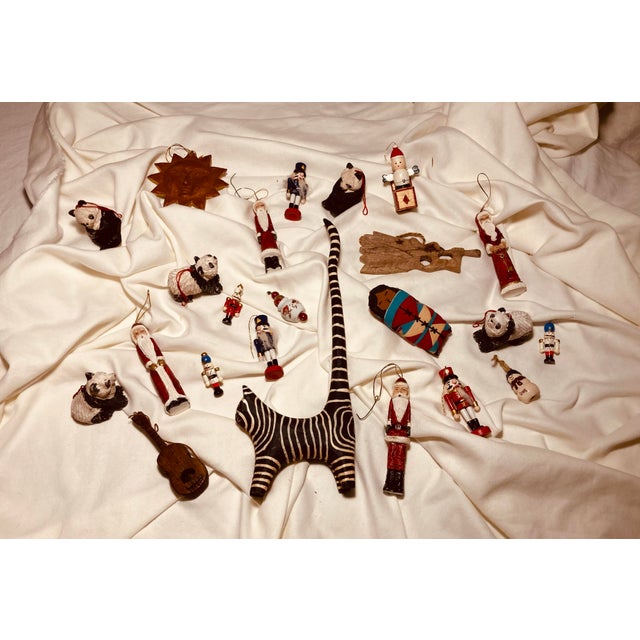 Holiday assortment of decorations for tree or gifts