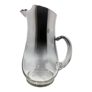 1950s Blown Glass Platinum Ombré Favrile Pitcher