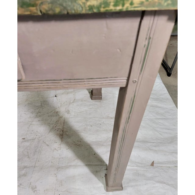 Wood Antique Wooden Garden Table With Drawer From England - Circa 1900 For Sale - Image 7 of 12