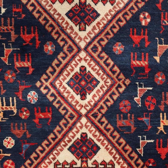 Middle Easter Afshary Rug For Sale - Image 4 of 9