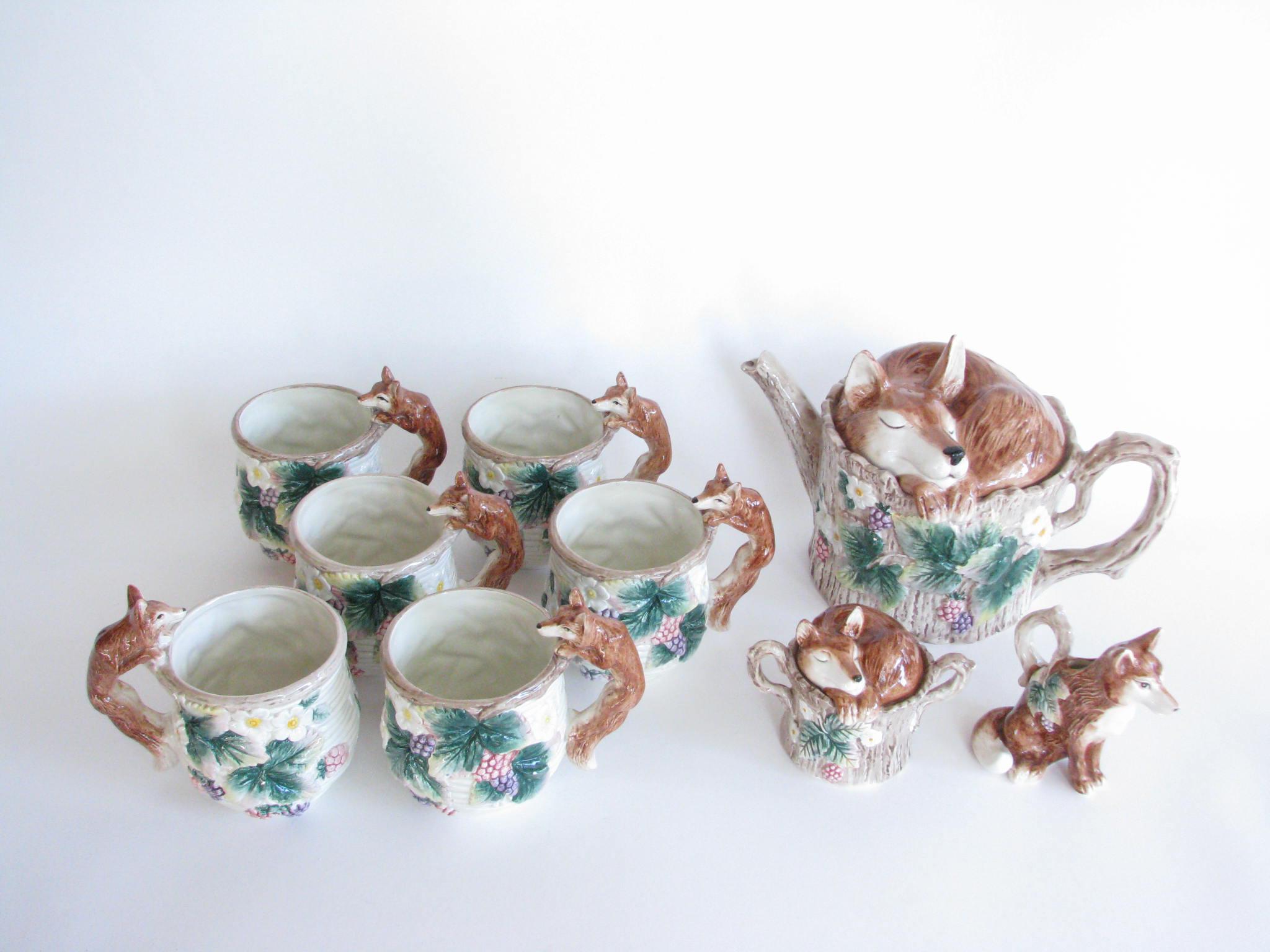 fox tea set