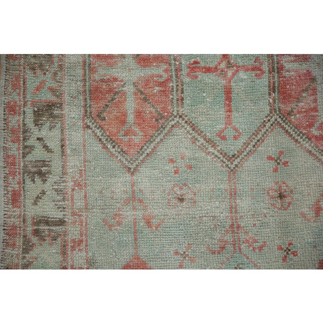 Vintage Distressed Oushak Rug Runner - 2'6" x 5' For Sale - Image 9 of 9