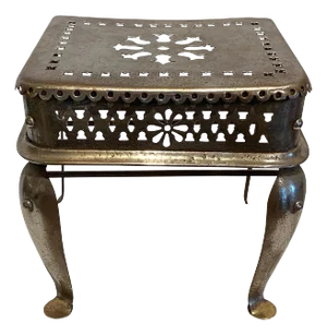 English Paktong Fireplace Footman / Stand
