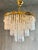 Gold Chandelier with Opaline Glass Rods, Italy, 1970s For Sale - Image 8 of 9