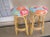 1990s Bamboo Honey Tropical Style Barstool Backless Upholstered Seat Set of 2 For Sale - Image 13 of 13