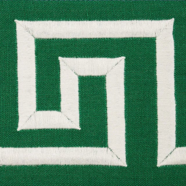 Neoclassical Sample - Schumacher X Mary McDonald Plato Tape Trim in Green For Sale - Image 3 of 5