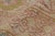 Antique Agra Rug Beige Pink Blue Wool Geometric Indian Runner For Sale - Image 10 of 11