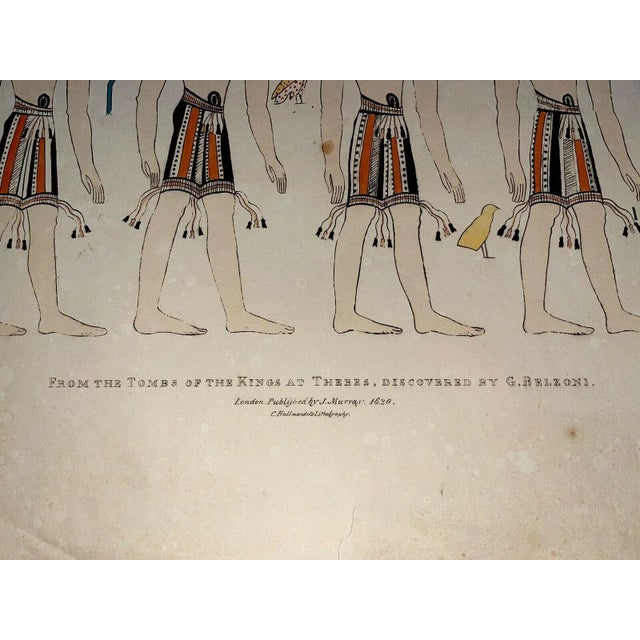 Illustration Belzoni, Giovanni Battista -Egypt & Nubia Original Hand Colored Plate 1820 For Sale - Image 3 of 6