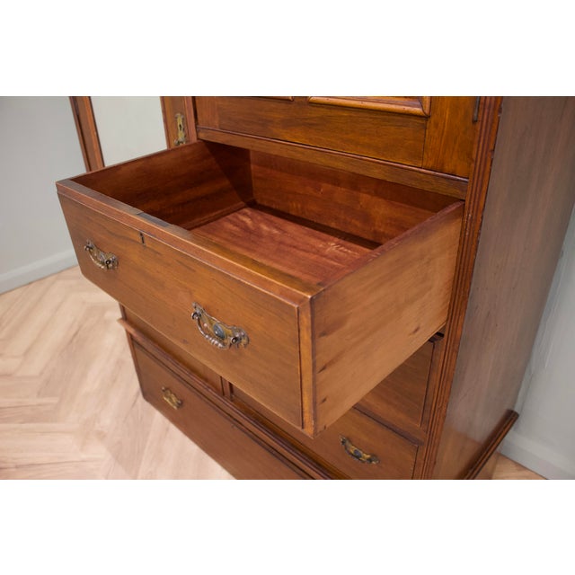 Antique Victorian Mahogany Compactum Combination Wardrobe, 1890s For Sale - Image 10 of 11