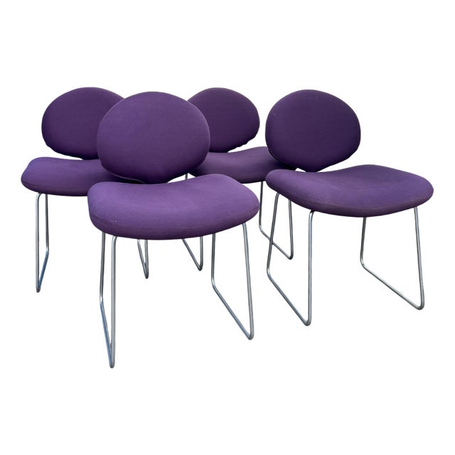 Djinn Chairs by Olivier Mourgue for Airborne, 1960s, Set of 4 For Sale
