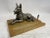 Metal Antique Marble Pen Holder with Sculpture of a Dog, 1920s For Sale - Image 7 of 7