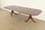 Baker Furniture Style Georgian Banded Mahogany Double Pedestal Extension Dining Table, Newly Refinished For Sale - Image 14 of 14