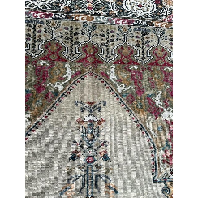 Antique Turkish Panderma Prayer Rug, 1800s For Sale - Image 9 of 18