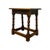 1970s Antique Welsh Carved Wooden Joint Stool Side Table With Turned Legs Uk Import For Sale - Image 5 of 8