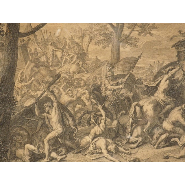 Pair of 18th Century French Lithographs, Battle Scenes With Alexander the Great For Sale - Image 14 of 18