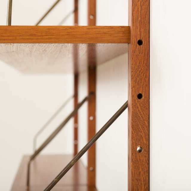 Scandinavian Teak Shelving Unit with Desk, 1970s For Sale - Image 15 of 17