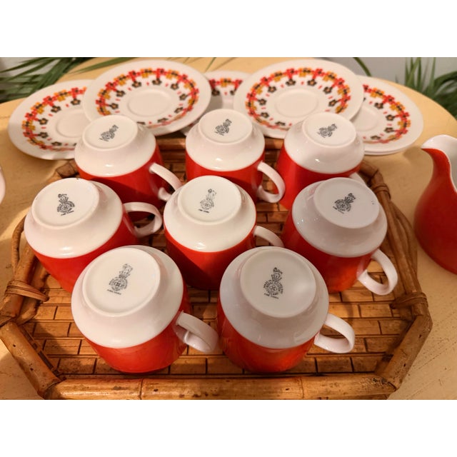 Royal Doulton Vintage English Royal Doulton Tea or Coffee Serving Set - 20 Pieces For Sale - Image 4 of 11