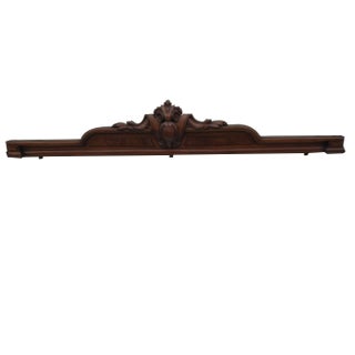 Historic Walnut Pediment For Sale