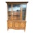 1960's China Cabinet Fruitwood Italian Neoclassical in the Style of Bernhardt For Sale