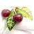 Vintage Tiffany & Co. France Diamond Plique a Jour Glass Cherries Gold Brooch For Sale - Image 13 of 16