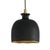 Crafted of ceramic with brass accents, the Bianca ceramic pendant makes a striking statement overhead with a radiant gold...