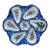 French Faience Oyster Plate Circa 1920 For Sale