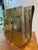 Extremely MCM Jean Goardere hammered handmade pewter letter and file holder made in France. 70s Mod sleek silver...