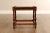 Wood William & Mary Style Oak Square Top Taboret Side Table For Sale - Image 7 of 12