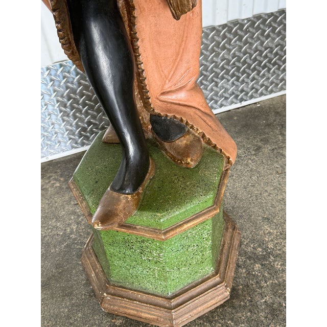 Lifesize Italian Hand Carved Polychromed Blackamoors For Sale - Image 10 of 18