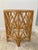 Hollywood Regency Natural Rattan Chippendale Pedestal Dining Table Base For Sale - Image 3 of 12