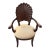 Mid 20th Century Vintage Italian Hand Carved Grotto Chair For Sale