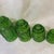 Mid-Century Modern Vintage Emerald Green Glass Kitchen Cannister Set of Four For Sale - Image 3 of 7