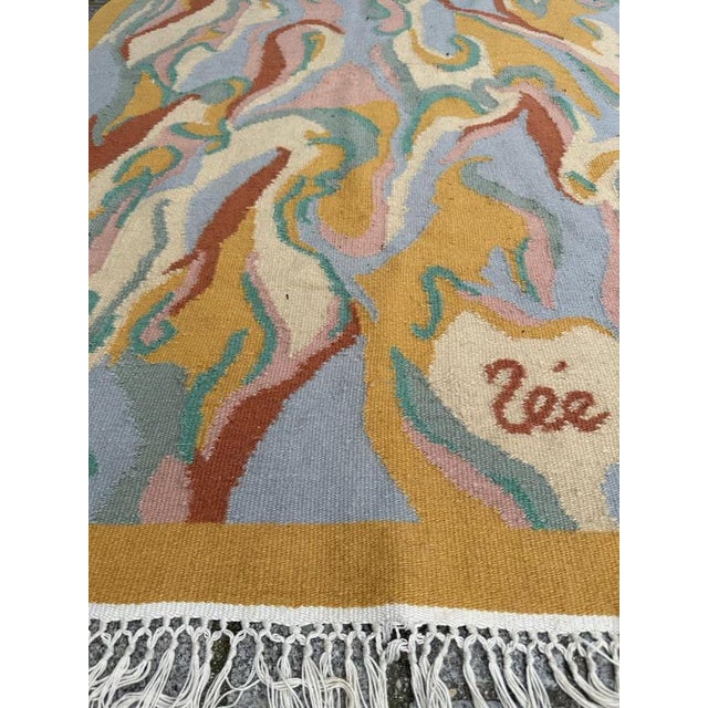 French Modern Tapestry by Nee, 1970s For Sale - Image 11 of 16