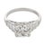 Art Deco 1930s Art Deco Gia 3.02 Carat Old Mine Cut Diamond Platinum Engagement Ring, Size 6.25 For Sale - Image 3 of 6
