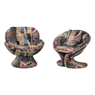 Mid 20th Century Sculpted Mid-Century Chairs For Sale