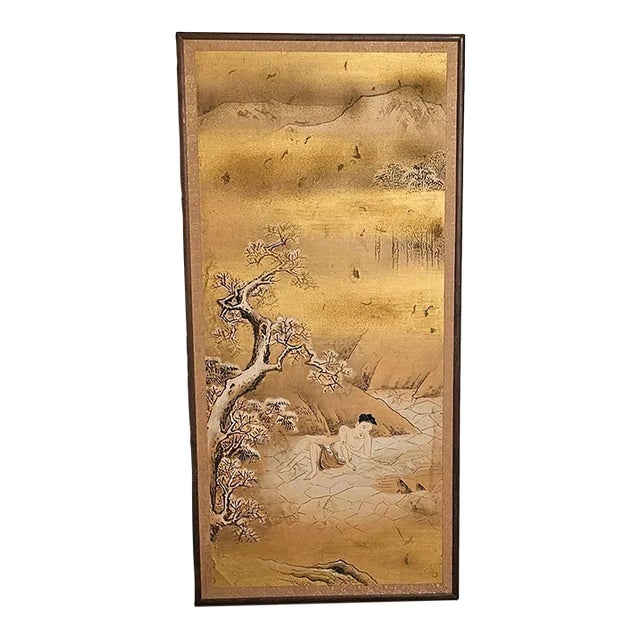 Large Meiji Painting, Japan Circa 1870 For Sale