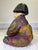 Early 20th Century Antique 1930s Art Deco Esther Hunt Style Polychrome Chalkware Seated Asian Child Figurine For Sale - Image 5 of 9