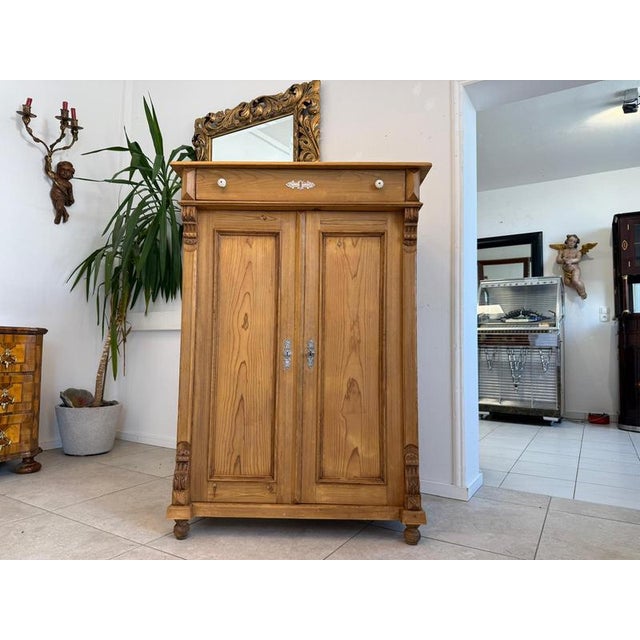 Biedermeier-Style Farmhouse Cabinet in Wood, 1850 For Sale - Image 13 of 14