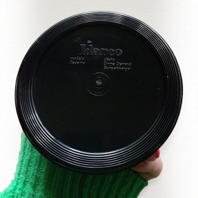 Plastic Vintage Black Dedalino Pencil Holder by Emma Gismondi for Idarco, 1970s For Sale - Image 7 of 9