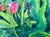 Late 20th Century Large 33" Framed Original Nelle Ferrara Impressionist Floral Garden Watercolor For Sale - Image 4 of 5