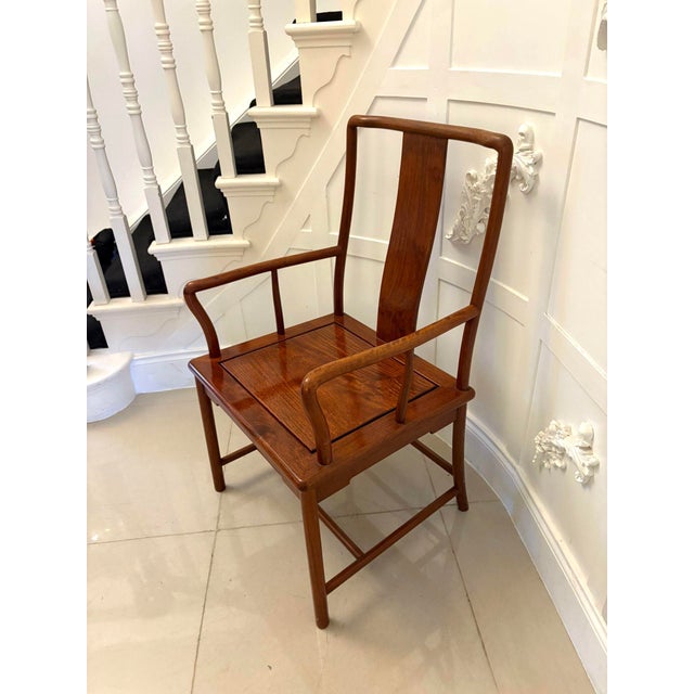 1920s Chinese Hardwood Armchair, 1920s For Sale - Image 5 of 9
