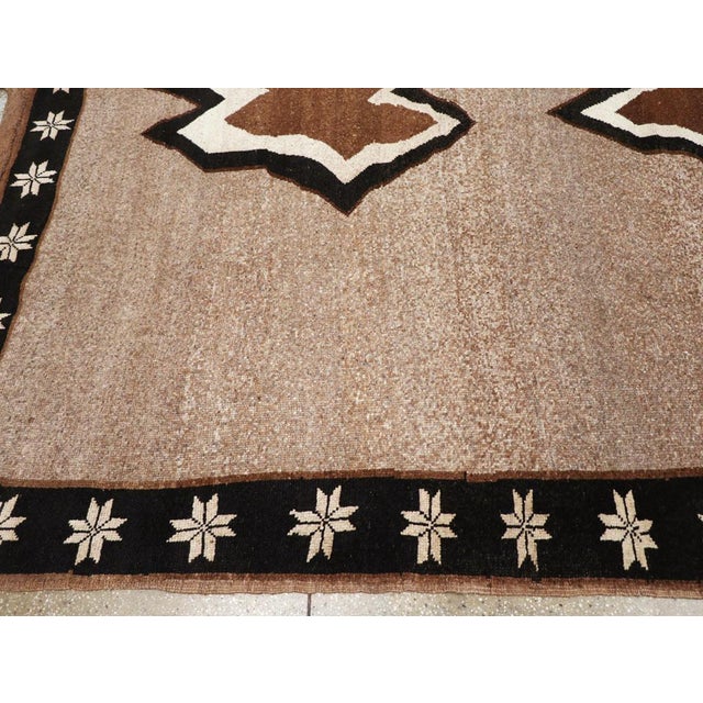 Mid 20th Century Galerie Shabab Collection Mid-20th Century Turkish Anatolian Tribal Room Size Carpet For Sale - Image 5 of 8
