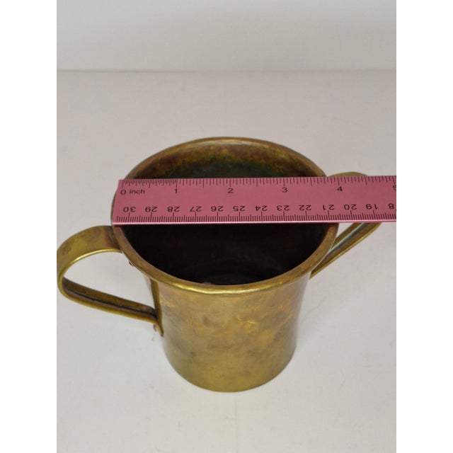 Up for sale is a stunning antique Russian brass netilat yadayim hand washing cup, a cherished piece of Judaica used for...