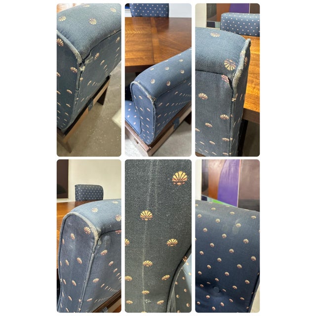 1970s Lane Staccato Brutalist Dining Set, Table and 6 Chairs - Set of 7 For Sale - Image 9 of 11