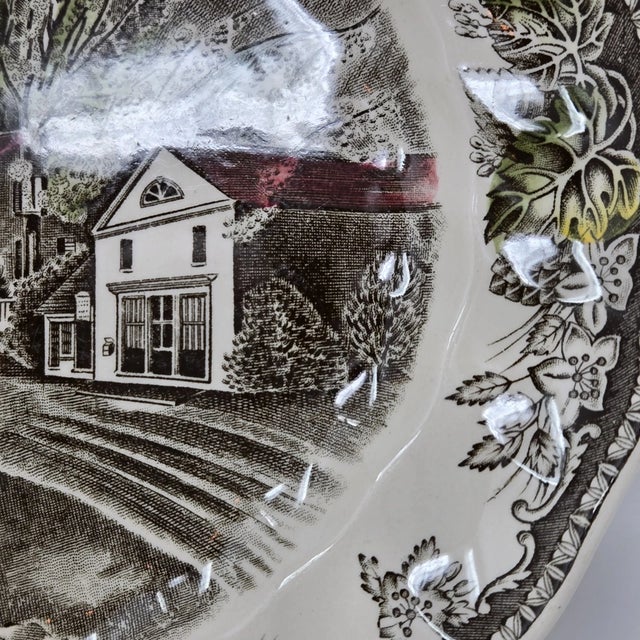 1990s 1990s Johnson Brothers Friendly Village English Cottage Serving Platter Made in England For Sale - Image 5 of 7