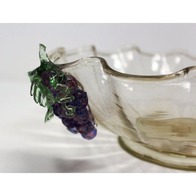 Traditional Vintage Murano Glass Bowl For Sale - Image 3 of 5