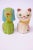 Set of Mid-Century Japanese Paper Mache Dog and Cat Banks For Sale - Image 13 of 13