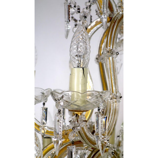 Crystal 18-Light Chandelier, 1990s, in Very Good conditions. Designed 1990 to 1999 I have official proof of authenticity...