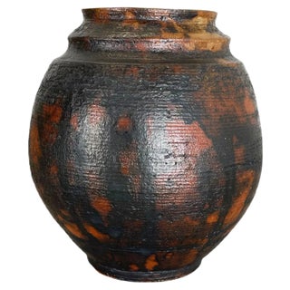 Abstract Ceramic Studio Pottery Vase from Gerhard Liebenthron, Germany, 1970s For Sale